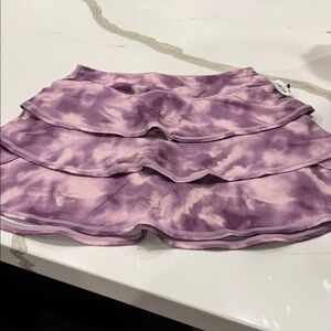 Purple Tie-Dye Ruffle Skirt